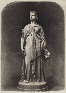 Standbeeld van koningin Victoria in het nieuwe stadhuis, Leeds